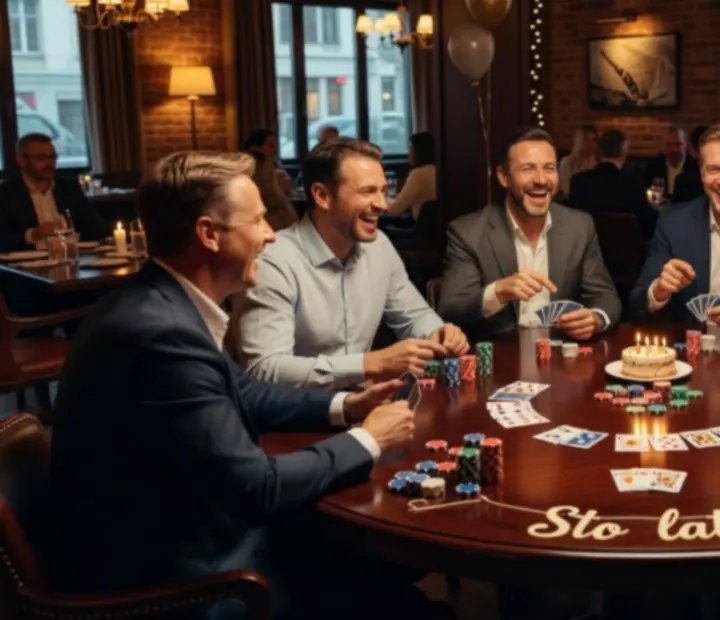 Galeria zdjęć z urodzinowych eventów pokerowych w eleganckich restauracjach